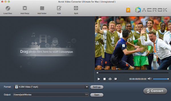 Acrok Video Converter Ultimate Mac - Best JVC Video Converter
