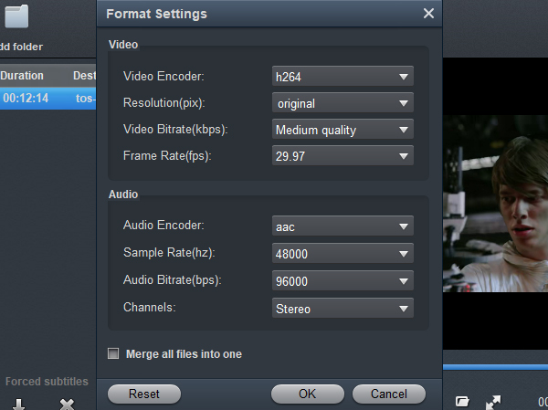 MXF to PowerDirector Converter - Settings