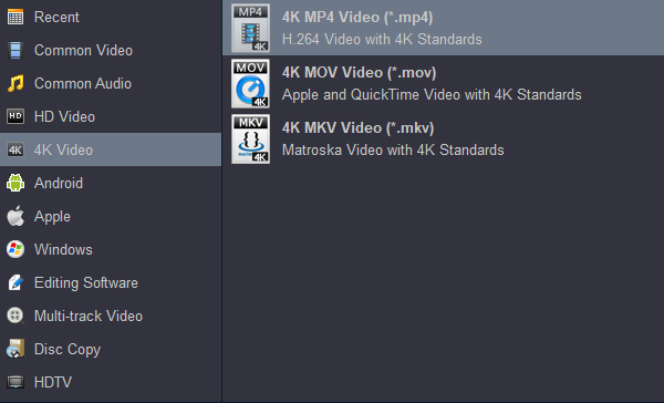 Convert 4K H.265 to 4K H.264