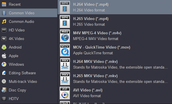Convert video to H.264 MP4 for playing on Amazon Fire TV