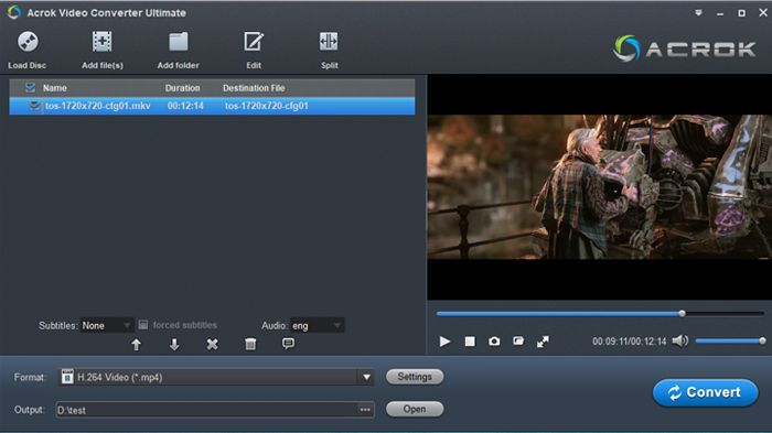 acrok video converter ultimate run in background