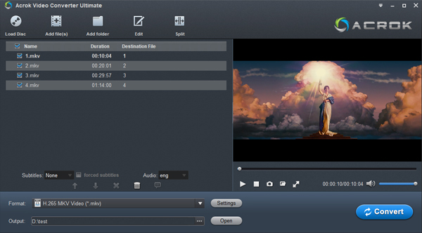 Acrok Video Converter Ultimate - Best Blu-ray to MP4 Converter