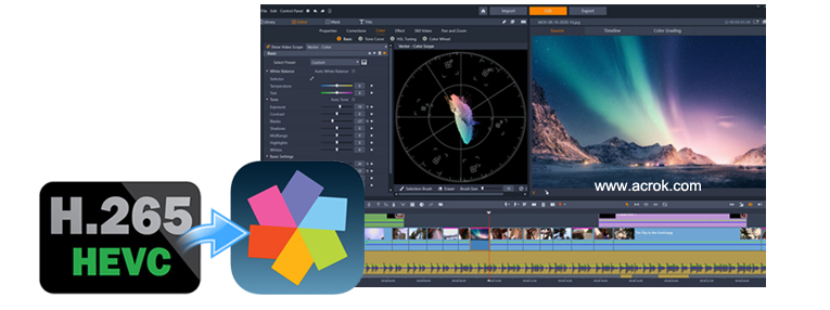 Pinnacle Studio /HEVC - Edit /HEVC in Pinnacle Studio 24