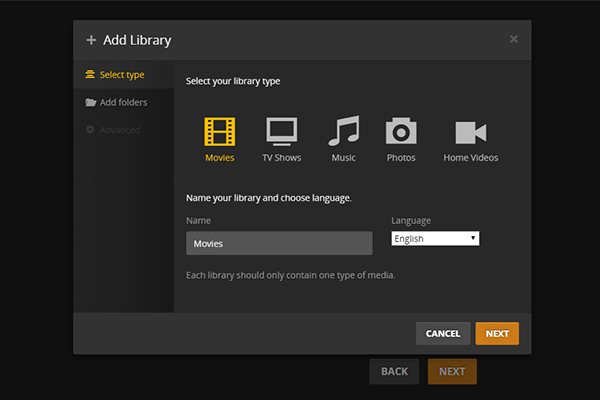 Add videos into Plex