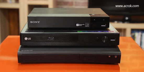 blue ray player and tv