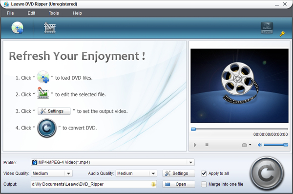 Convert CD to MP3 format with Leawo DVD Ripper