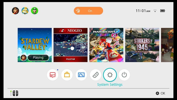 Surf internet on Nintendo Switch