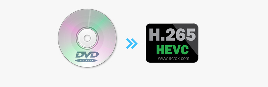 Covnert DVD to H.265 MP4/MKV with simple clicks