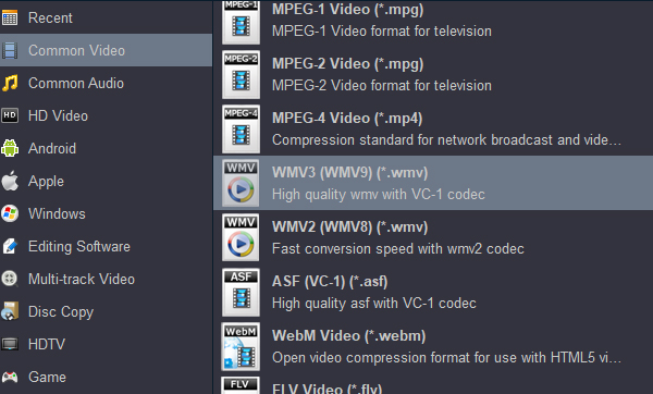 codec windows media player mkv